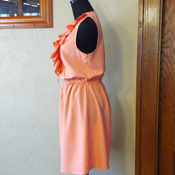 NWOT VENUS Lightweight Sleeveless Lace Up Ruffled Dress Rivet Detail - Picture 3 of 7